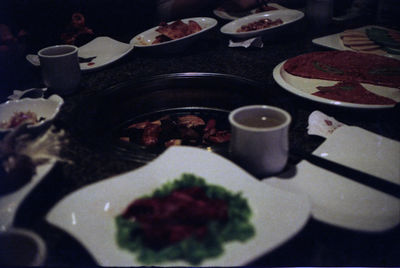 Close-up of tea on table