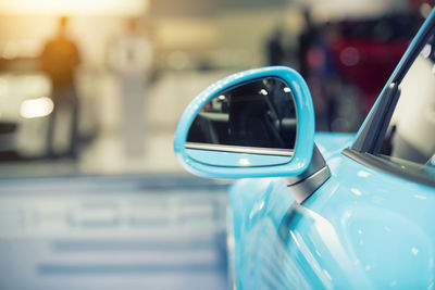 Close-up of vintage car on table