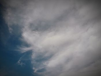 Low angle view of storm clouds in sky