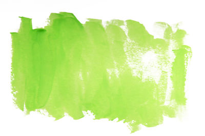 Digital composite image of green painted over white background