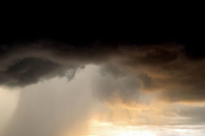 Low angle view of storm clouds in sky