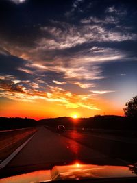 Road passing through landscape