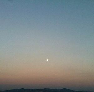 Scenic view of landscape against sky during sunset