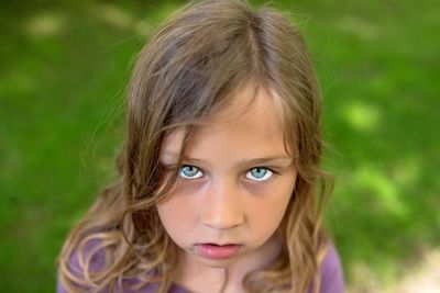 Close-up portrait of a girl