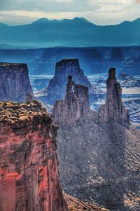 View of rock formations