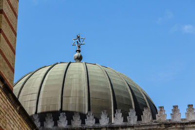 Low angle view of synagogue dome against sky