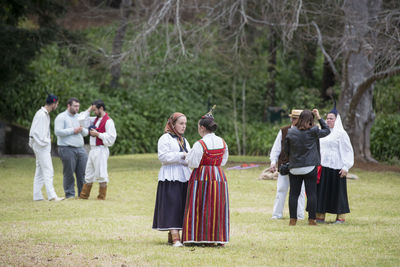 Group of people in park