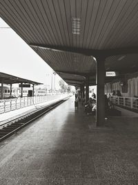 Railroad station platform