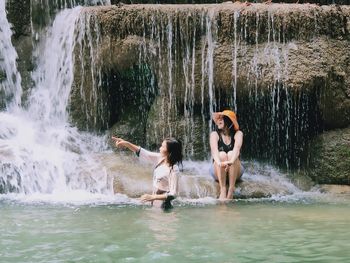 People enjoying in water