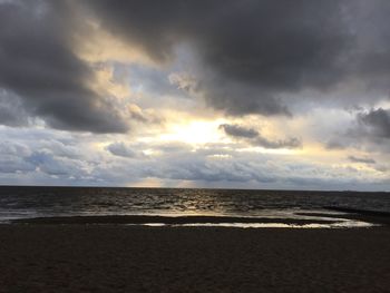 Dramatic sky over sea