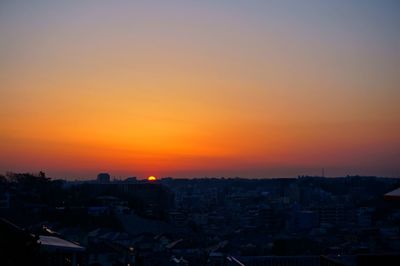 Cityscape at sunset