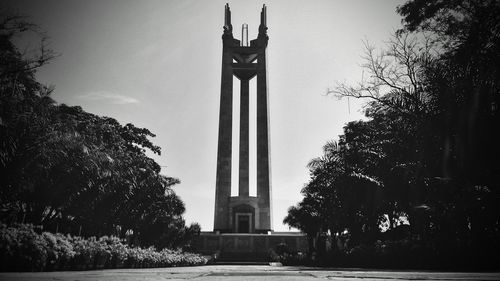 Low angle view of statue