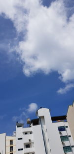 Low angle view of buildings against sky