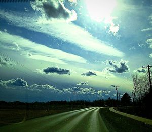 Road passing through landscape