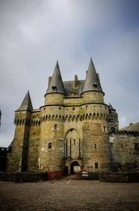 Low angle view of historical building against sky