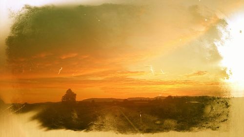 Scenic view of sunset