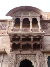 Low angle view of historical building against sky