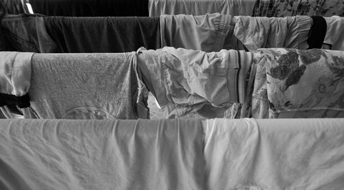 Close-up of sofa at home