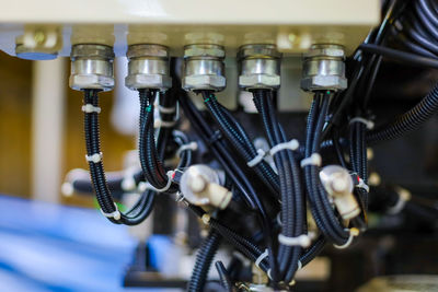Close-up of machine part
