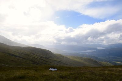 Scenic view of landscape against sky