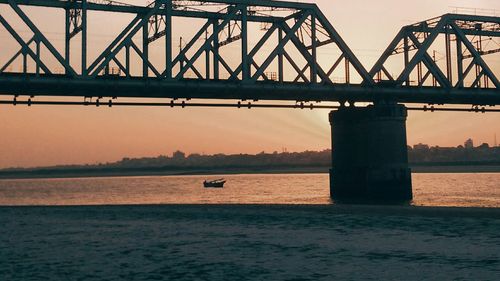 View of bridge over sea