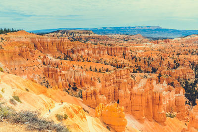 View of rock formations