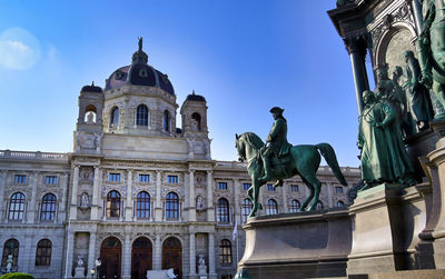 Low angle view of historical building against sky