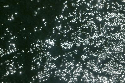 Low angle view of illuminated christmas lights