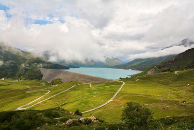 Scenic view of landscape against sky