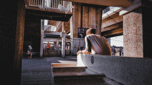 Man working in temple