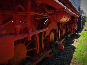 Train at railroad station platform