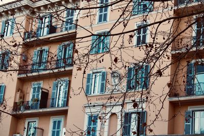 Low angle view of buildings in city