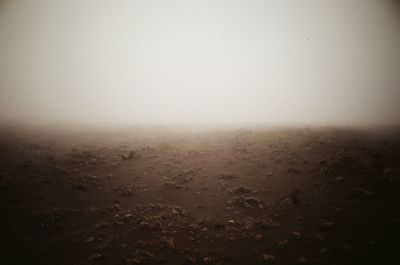 View of foggy weather