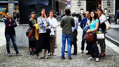 People standing in park