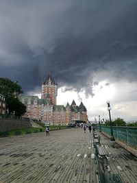 View of cathedral against cloudy sky