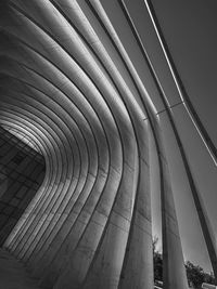 Low angle view of escalator