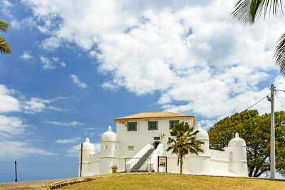 Historic monte serrat fort in salvador, bahia. built in the 16th century to defend the bay