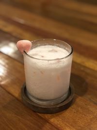 Close-up of drink on table