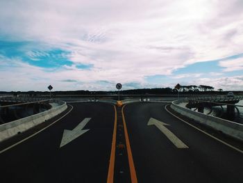 Road against sky