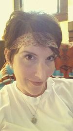 Portrait of young woman