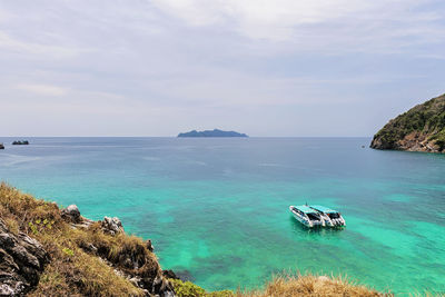 Scenic view of sea against sky