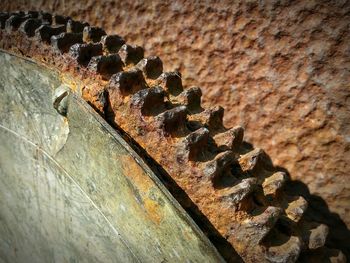 Detail shot of rusty metal