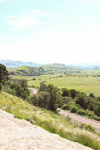 Scenic view of landscape against sky