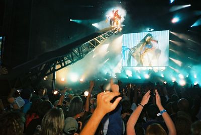 Crowd at music concert