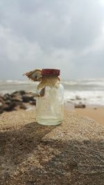 Close up of sea against sky