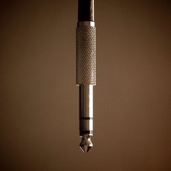 Close-up of electric lamp on table