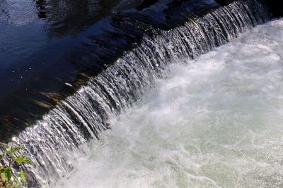 Waves splashing in water