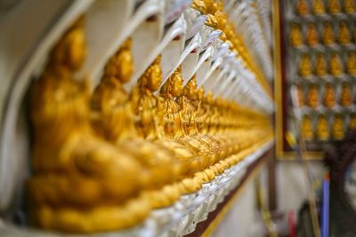 Close-up of statue buddha in chinese temple