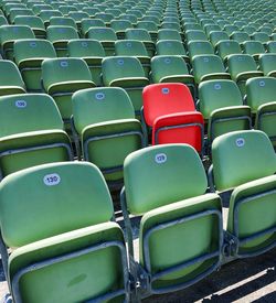 Bleachers at stadium