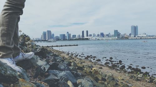 View of city at waterfront